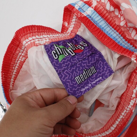 chubbies‎ swim trunks Men's Medium Drawstring striped mesh lined sailing boats - Picture 12 of 14